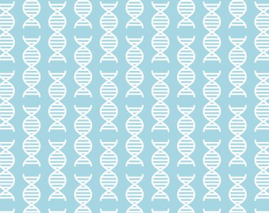 Bilim, tıbbi DNA sarmal deseni - vektör illüstrasyonu