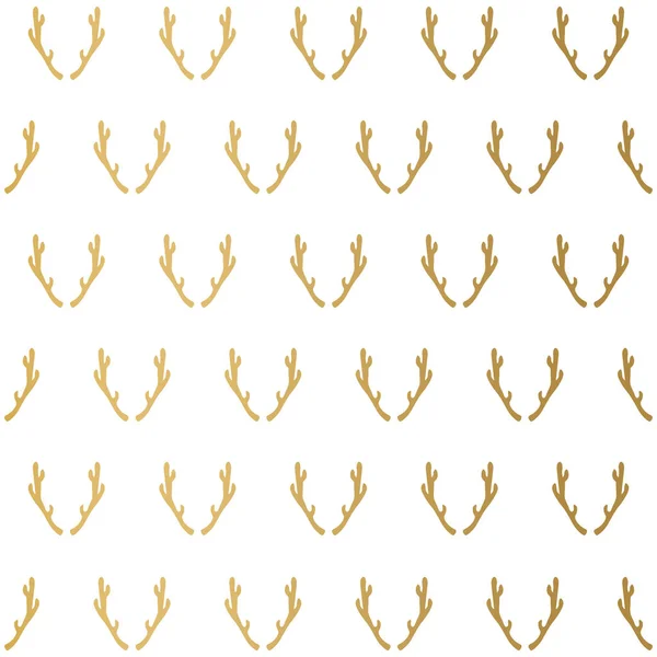 Bois Cerf Doré Motif Vectoriel Illustration — Image vectorielle