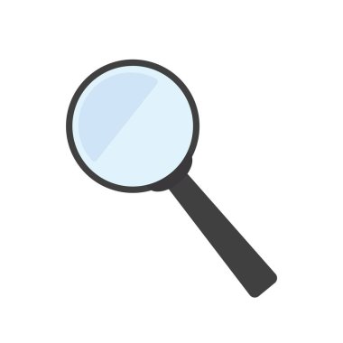 Büyütme cam simgesi - vektör illüstrasyonu