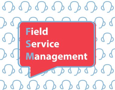 FSM Saha Hizmeti Yönetimi kavramı - vektör illüstrasyonu