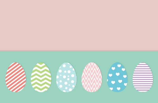 Kolorowe Jaja Wielkanocne Ilustracją Wektora Kopiarki — Wektor stockowy