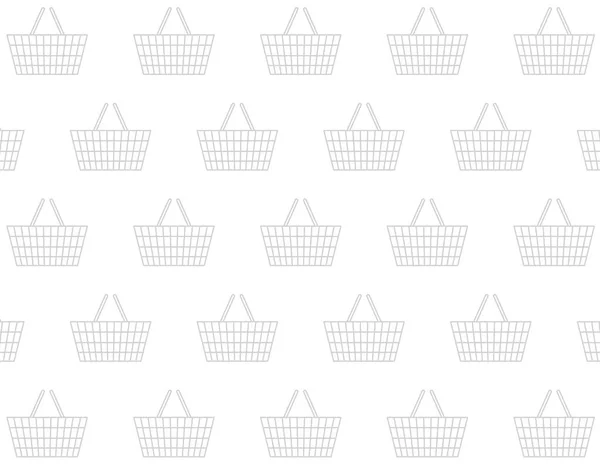 Grigio Shopping Basket Texture Illustrazione Vettoriale — Vettoriale Stock