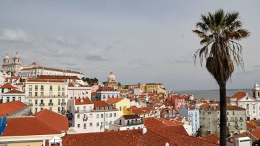 Lizbon, Portekiz panoramik görünümü 