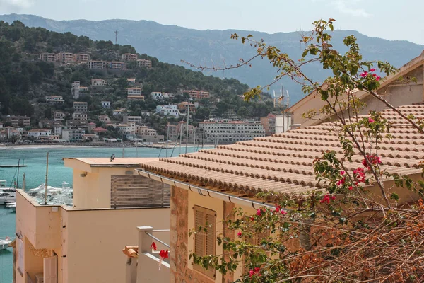 Bay Port Soller Beautiful Harbor Town Very Popular Tourist Resort — Stok fotoğraf