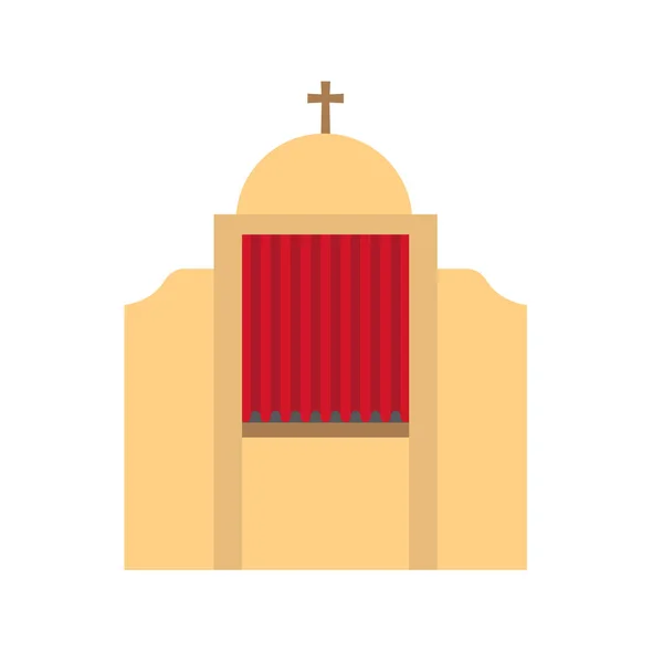 Confesional Religión Icon Vector Ilustración — Vector de stock