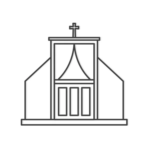 Religião Confessional Icon Ilustração Vetorial — Vetor de Stock