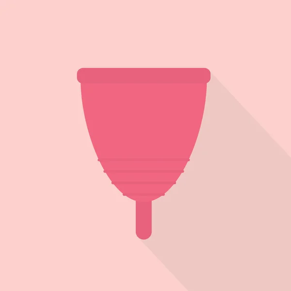 Rosa Menstruationstasse Icon Vektor Illustration — Stockvektor