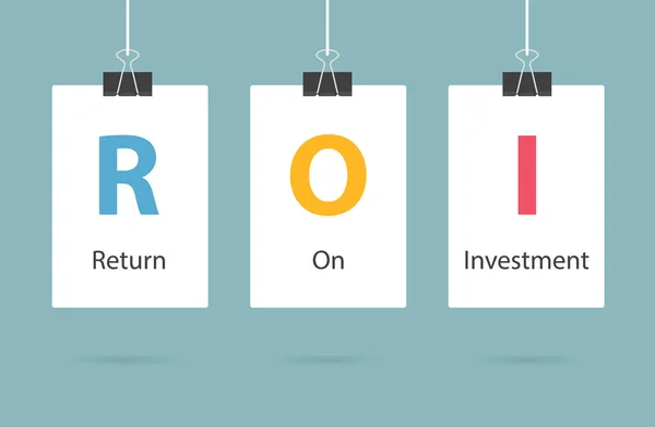 Roi Return Investment Business Concept Векторні Ілюстрації — стоковий вектор