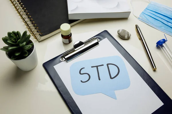 Std 클립보드에 거품으로 기록됨 — 스톡 사진