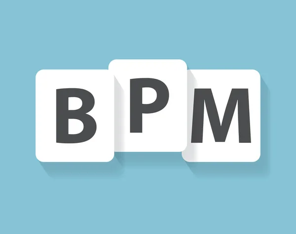 Konzept Von Bpm Business Process Management Vektorillustration — Stockvektor