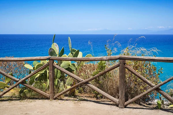 Een Van Smalle Pittoreske Straatjes Tropea Calabrië Italië — Stockfoto