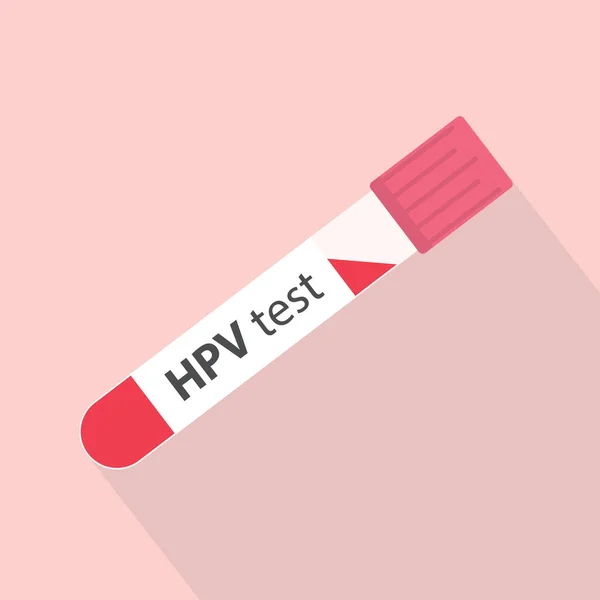 Illustrazione Vettoriale Del Test Ematico Hpv Papillomavirus Umano — Vettoriale Stock