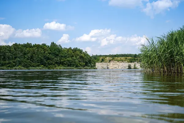 Спокійні Води Озера Подкова Поблизу Пінчова Поніджі Польща — стокове фото
