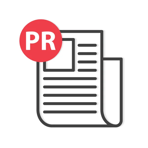 Public Relations Icon Vector Illustration — 스톡 벡터