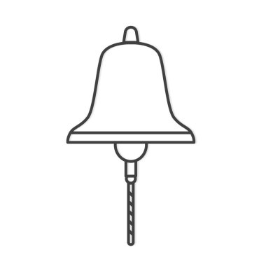 açılış borsası çan simgesi - vektör illüstrasyonu