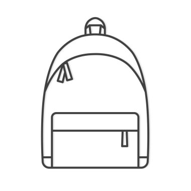Sırt çantası vektör illüstrasyonunun özeti