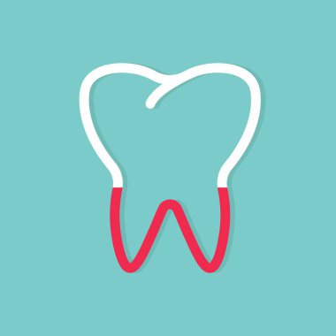 sakız hastalığı kavramı - vektör illüstrasyonu