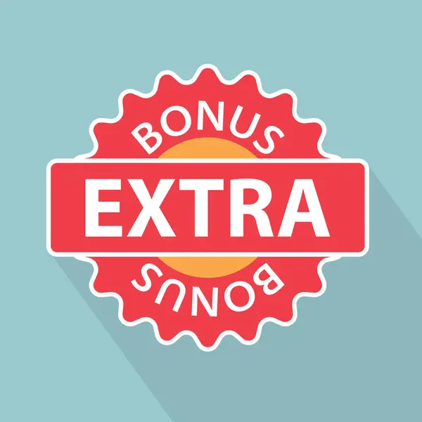 Extra Bonus Stamp Vector Illustration — Stock Vector