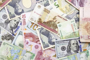 farklı Döviz Kuru arka plan kavramı