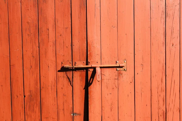 Closeuop od vintage wooden door — Stock Photo, Image