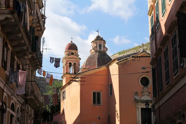 Monastery of the Blessed Virgin of Carmel (Tenedos) in Corfu, Greece — Stock Photo, Image