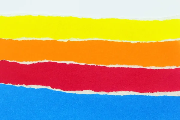 Coleção de papéis rasgados coloridos — Fotografia de Stock