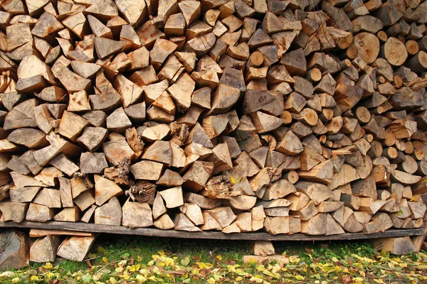 Wood logs ready for winter — Stock Photo, Image