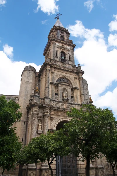 Церковь Сан-Мигель в Херес-де-ла-Фронтера, Андалусия, Испания — стоковое фото