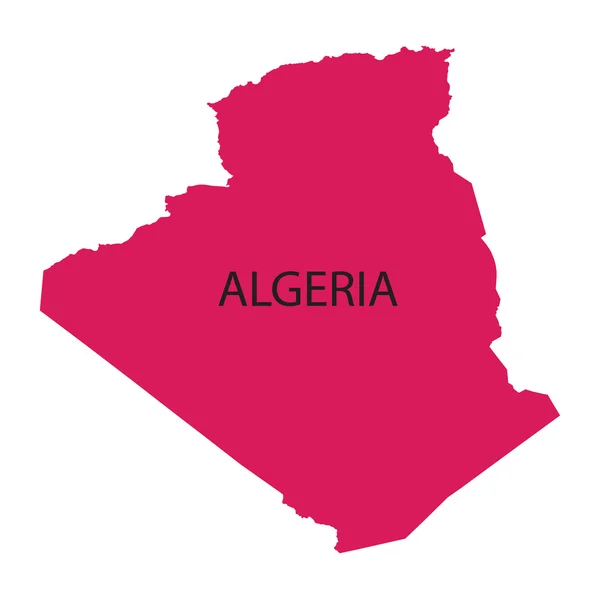 Różowy Mapa Algierii — Wektor stockowy