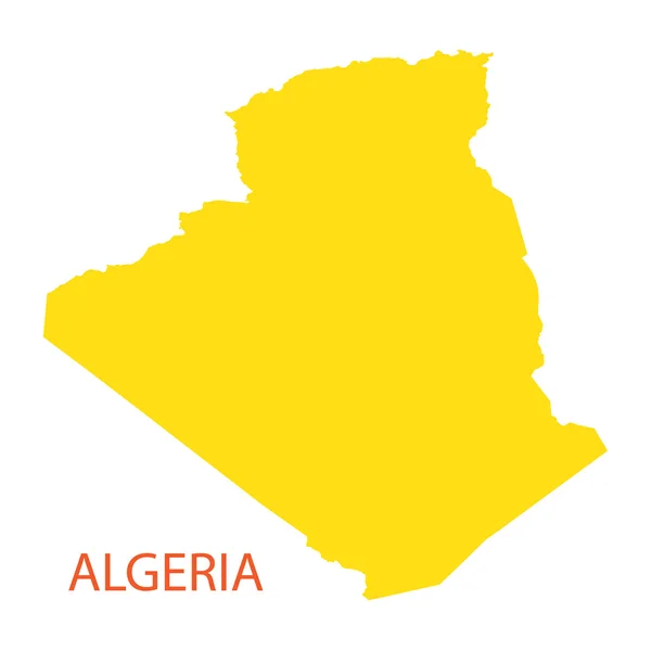 Mapa amarillo de Argelia — Archivo Imágenes Vectoriales