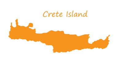 Turuncu Crete Adası Haritası