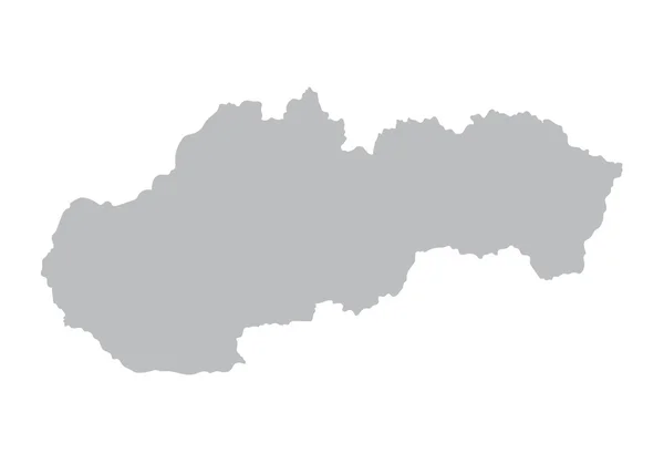 Šedá mapa Slovenska — Stockový vektor