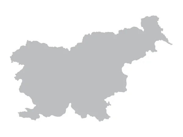 Carte grise de Slovénie — Image vectorielle