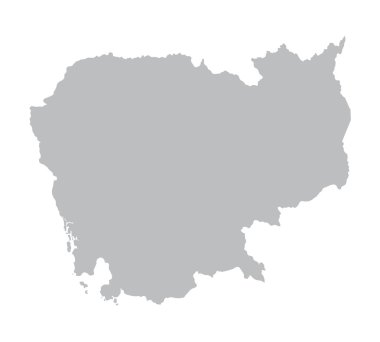 Gri Kamboçya Haritası