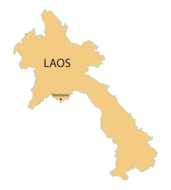 Sarı Laos Haritası