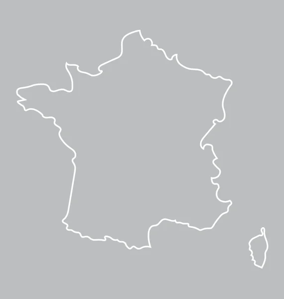 Mapa abstracto de Francia — Vector de stock