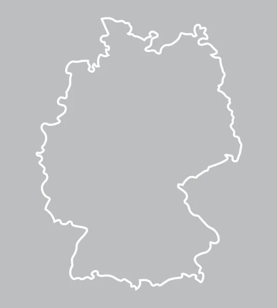 Carte abstraite de Allemagne — Image vectorielle