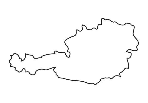 Mapa abstracto de Austria — Archivo Imágenes Vectoriales