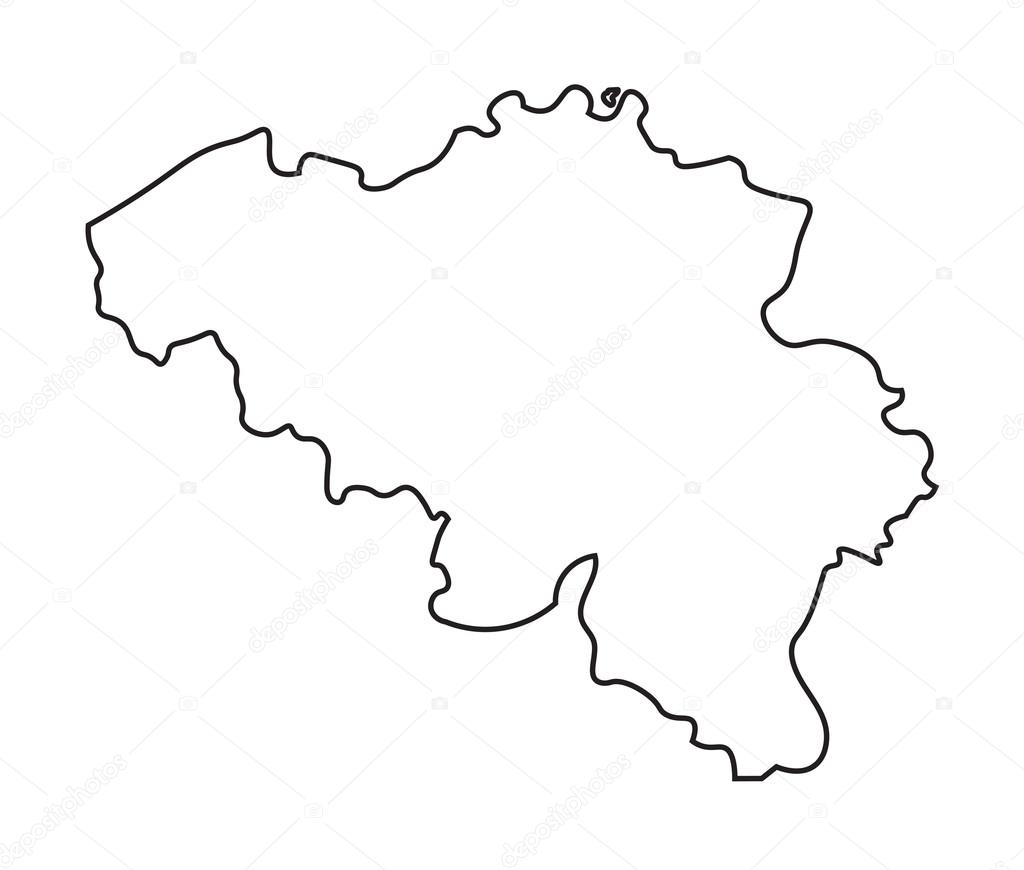 Vector map Belgium Admin