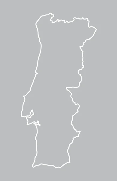 Carte abstraite de Portugal — Image vectorielle