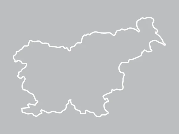 Carte abstraite de Slovénie — Image vectorielle