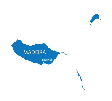 Madeira mavi Haritası