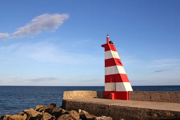 Deniz feneri Lagos, Algarve, Portekiz — Stok fotoğraf