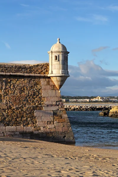 Forte da Ponta da Banderia- Lagos Fortress, Algarve, Portugal Royalty Free Stock Photos