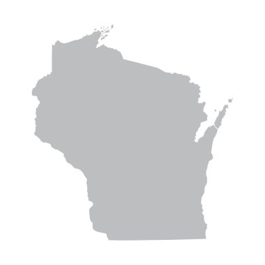 Gri Wisconsin Haritası