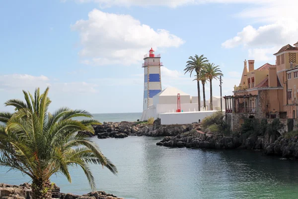 Santa Marta Lighthouse in Cascais, Portugal — Stock Photo, Image