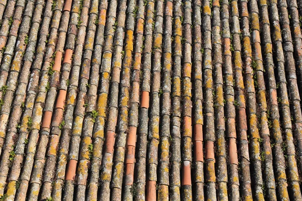 Typische Portugese tegel dak achtergrond — Stockfoto
