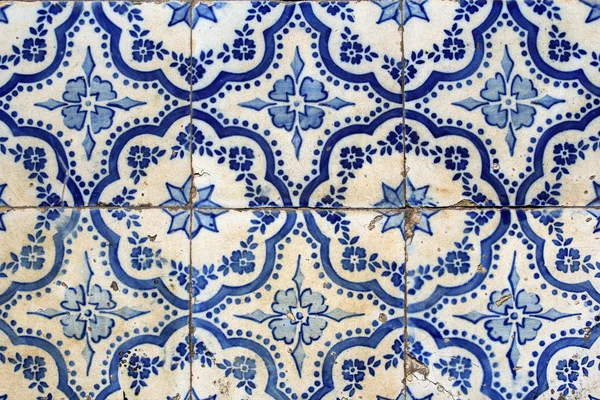 Traditional portuguese tiles background — Stock Photo, Image