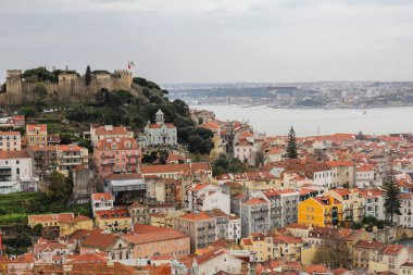 Sao Jorge Kalesi ve Alfama, Lisbon, Portekiz