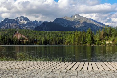 güzel Strbske Lake Slovakya Tatra Dağları